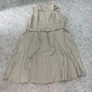 Khaki Maxi Dress- 28W